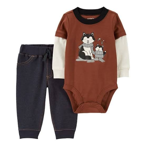 Conjunto Animalitos Carters Talla 0 a 1 mes