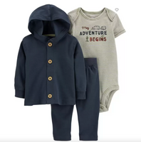 Conjunto Chamarra Azul Aventura Carters Talla 9 meses