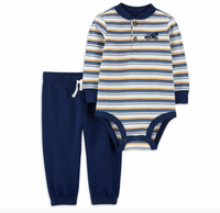 Conjunto Rayas Carters Talla 12 meses