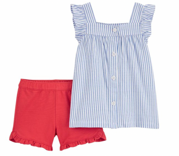 Conjunto Carters Blusa y Short Talla 5 años