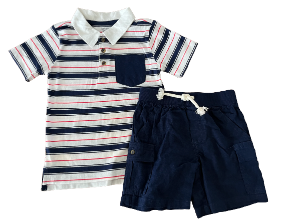 Conjunto Polo y Short Carters Talla 2 años