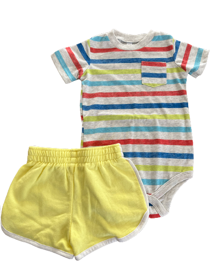 Conjunto Rayas Okie Dokie Talla 12 meses