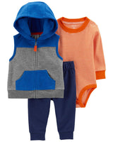 Conjunto Chaleco azul Carters Talla 12 meses