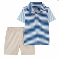 Conjunto Polo y Short Carters Talla 9 meses