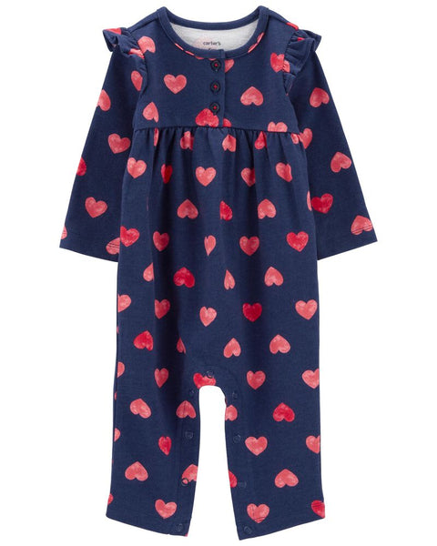 Jumpsuit Corazones Carters Talla 3 meses