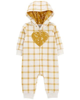 Jumpsuit Cuadros Corazon Carters Talla 12 meses