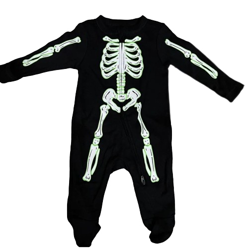 Mameluco Esqueleto Neon Old Navy Talla 0 a 3 meses
