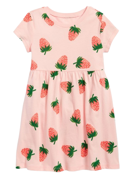 Vestido Fresas Old Navy Talla 12 meses