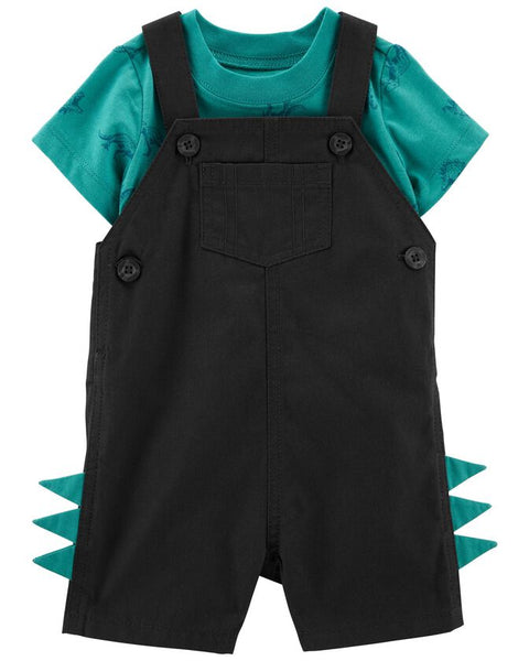 Overol azul dino Carters Talla 12 meses