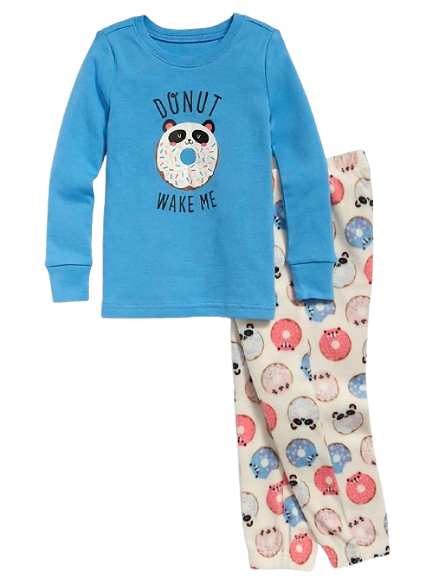 Pijama donas y pandas Old Navy Talla 5 años