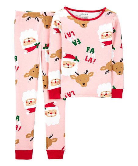 Pijama Navideña Fa la la Carters Talla 3 años