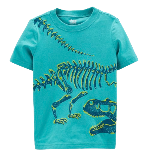 Playera Dino Esqueleto Carters Talla 4 años