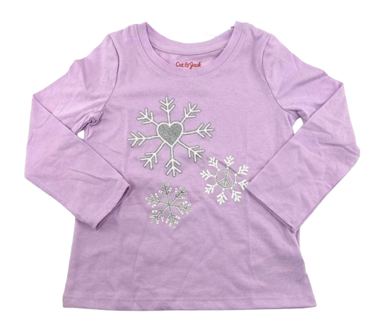 Playera Copos de Nieve Cat and Jack Talla 3 años