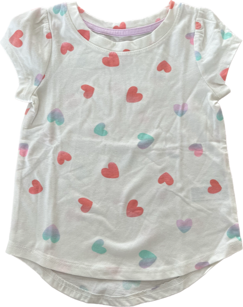 Playera corazones Cat and Jack Talla 2 años