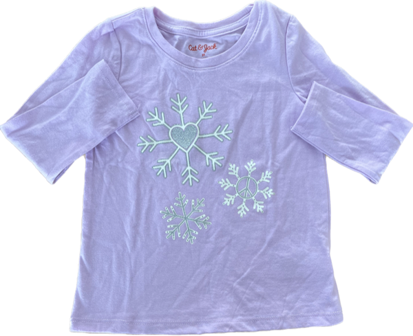 Playera Copos de Nieve Cat and Jack Talla 3 años