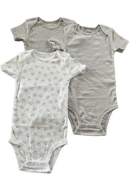 Set Pañaleros Grises Carters Talla 24 meses