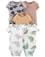 Set Pañaleros Dinos Tractores Carters Talla 6 meses