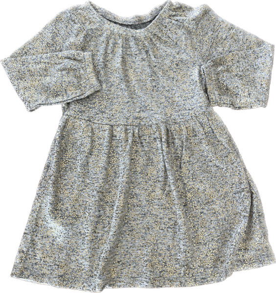 Vestido Gris Puntos Dorados Cat and Jack Talla 2 años