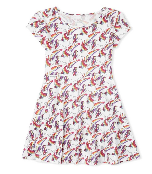 Vestido Unicornios Children's Place Talla 7 años