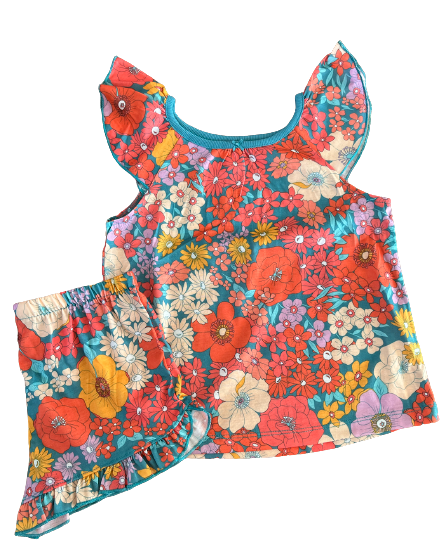 Pijama Carters Flores Talla 5 años