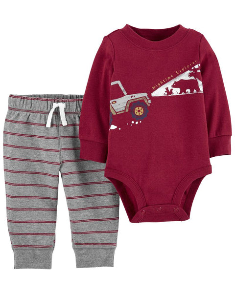 Conjunto Nightime Explorer Carters Talla 9 meses