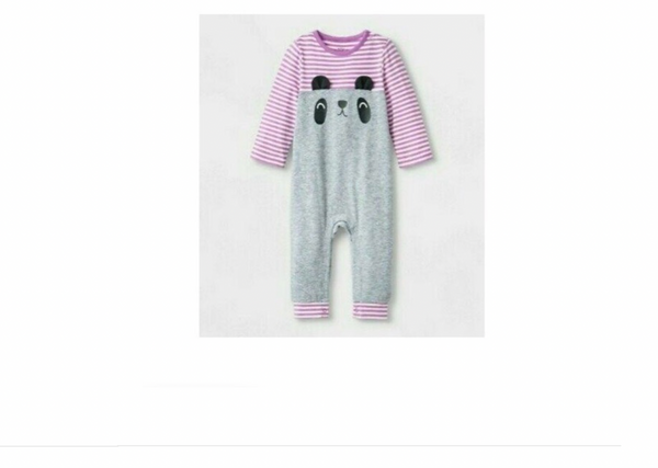 Jumpsuit Gris Panda Cat and Jack Talla 0 a 1 mes