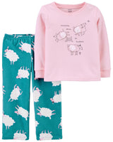 Pijama borreguitos Carters Talla 7 años