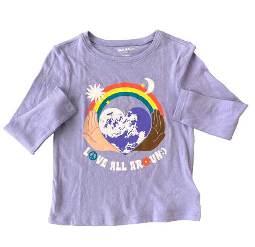 Playera Arcoiris Old Navy Talla 3 años