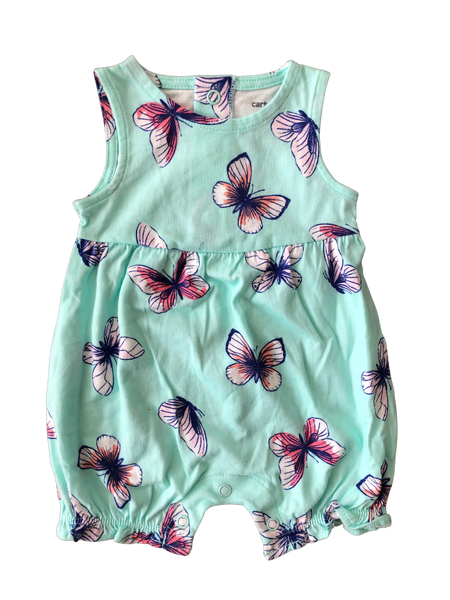 Romper Mariposas Carters Talla 0 a 1 meses