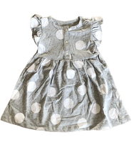 Vestido Gris Bolitas Carters Talla 12 meses