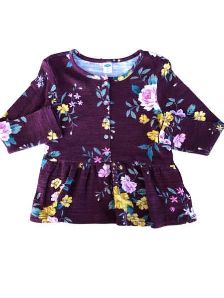 Playera Old Navy Flores Talla 5 Años