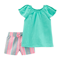 Conjunto Aqua Short Carters Talla 6 años