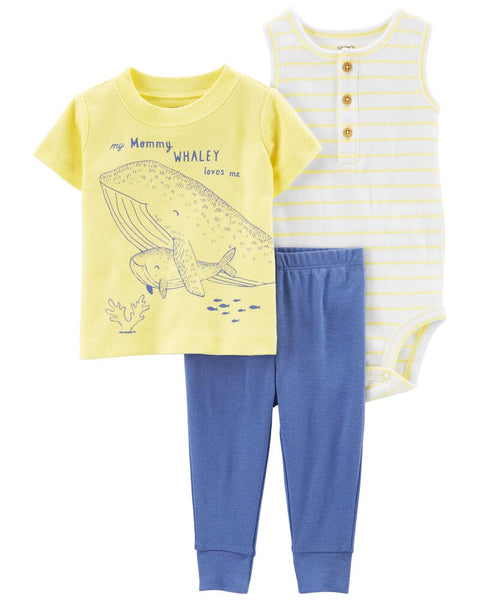 Conjunto Ballenas Carters Talla 3 meses
