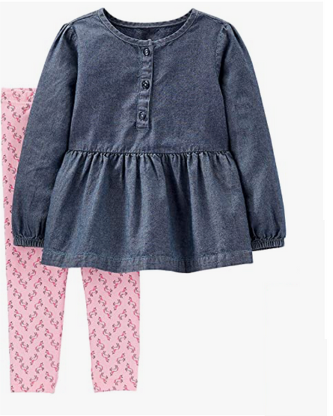 Conjunto Azul y Rosa Carters Talla 3 años