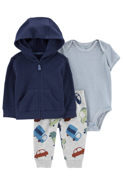 Conjunto Chamarra Azul Carters Talla 9 meses