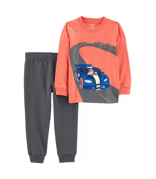 Conjunto Osito en Carrito de Carreras Carters Talla 2 años