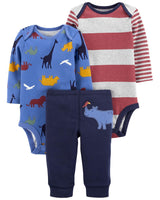 Conjunto Azul Dinos Carters Talla 0 a 1 mes