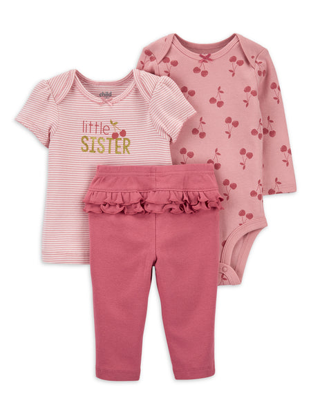 Conjunto Cerezas Little Sister Carters Talla 3 meses