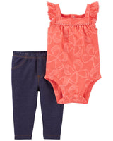 Conjunto Mariposas Carters Talla 24 meses