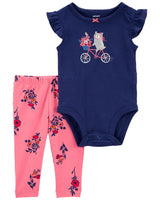 Conjunto Osito bicicleta Carters Talla 3 meses