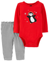 Conjunto Pingüino Carters Talla 0 a 1 mes