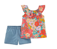 Conjunto Flor Short Carters Talla 4 años