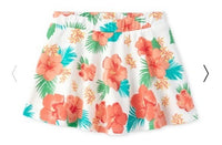 Falda Blanca Flores Naranja Talla 4 Childrens Place