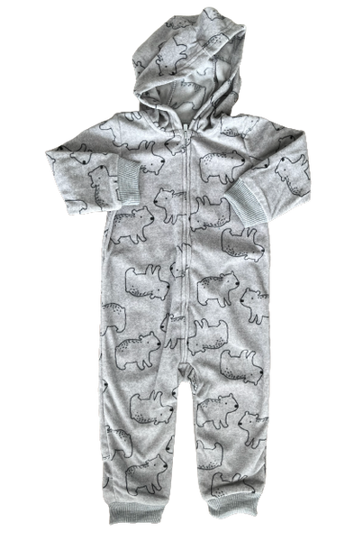 Jumpsuit Gris Ositos Carters Talla 12 meses