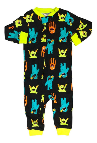 Jumpsuit Negro Monstruos Carters Talla 6 Meses