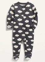 Mameluco Gris Nubes Old Navy Talla 0 a 3 meses