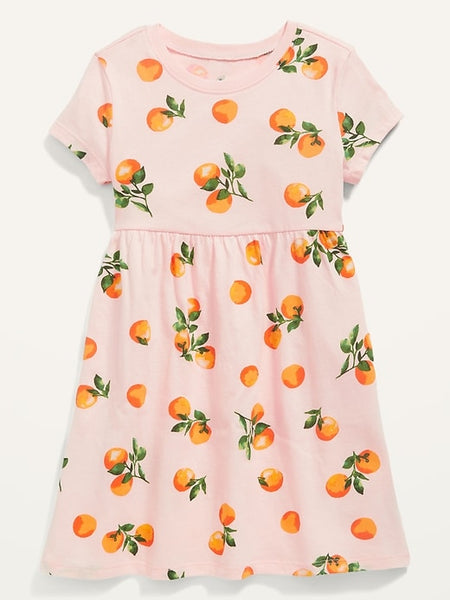 Vestido Naranjas Old Navy Talla 18 meses