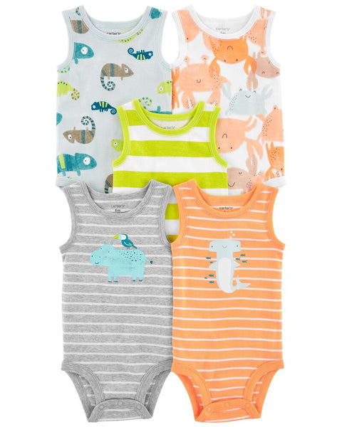 Set pañaleros Animalitos Carters Talla 0 a 1 mes