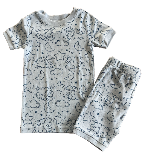Pijama Borreguitos y Nubes  Old Navy Talla 4 años