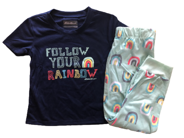 Pijama Rainbow Eddie Bauer Talla 5 años